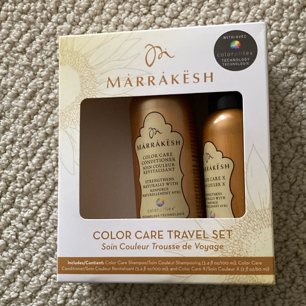 Marrakesh Earthly Body Hair Color Care Conditioner 2 Piece Travel Deluxe Set NIB